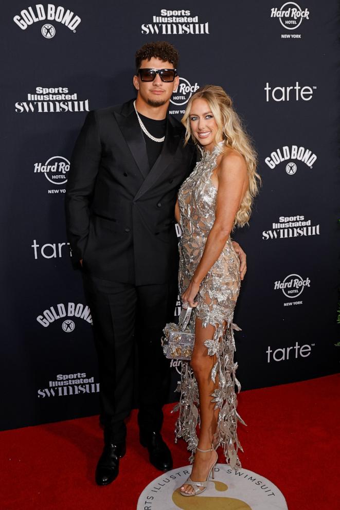 PHOTO: Patrick Mahomes and Brittany Mahomes attend the 2024 Sports Illustrated Swimsuit Launch Party at Hard Rock Hotel on May 16, 2024 in New York City.