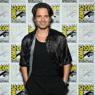 PHOTO: Sebastian Stan attends the Marvel Studios Panel in Hall H at SDCC in San Diego, July 27, 2024. 