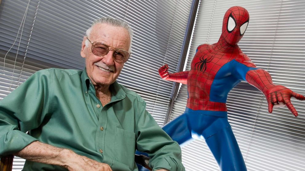 marvel comics heros with stan lee in memory pictures