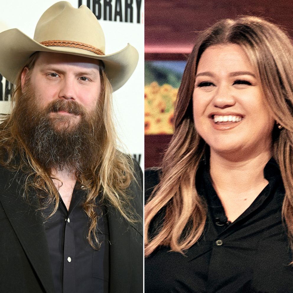 Chris Stapleton teams with Kelly Clarkson for a festive new duet, 'Glow