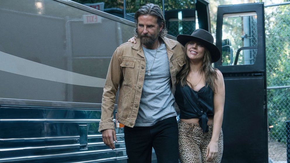 PHOTO: Bradley Cooper, left, and Lady Gaga in a scene from "A Star is Born."