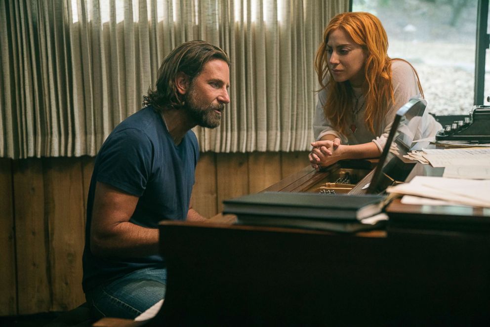 PHOTO: Bradley Cooper, left, and Lady Gaga in a scene from "A Star is Born."