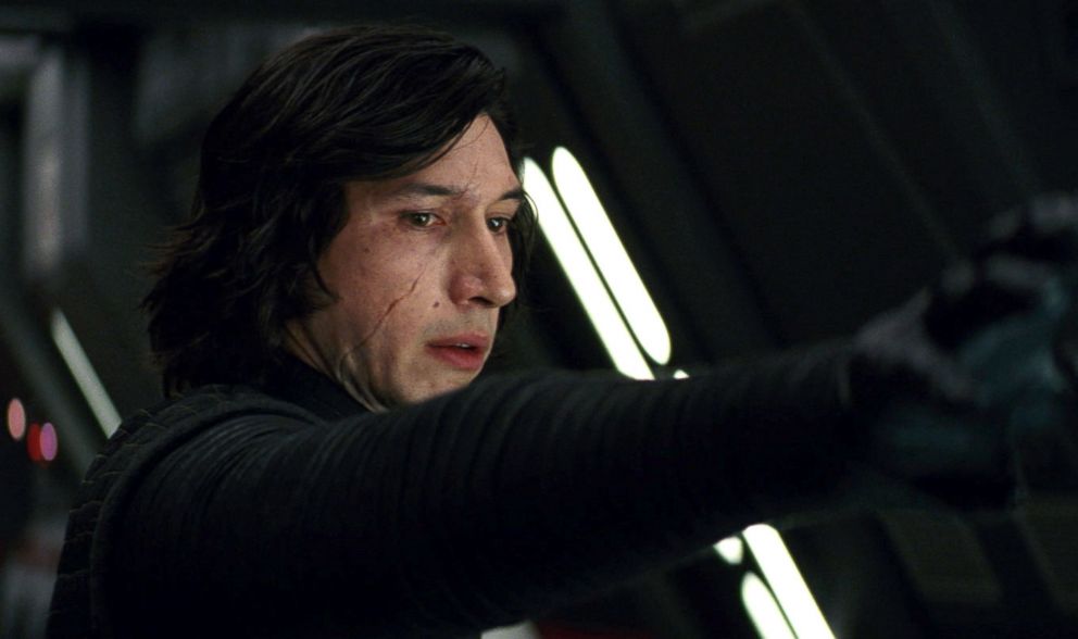 PHOTO: Kylo Ren (Adam Driver) uses the force to communicate with Rey through space and time in "Star Wars: The Last Jedi."