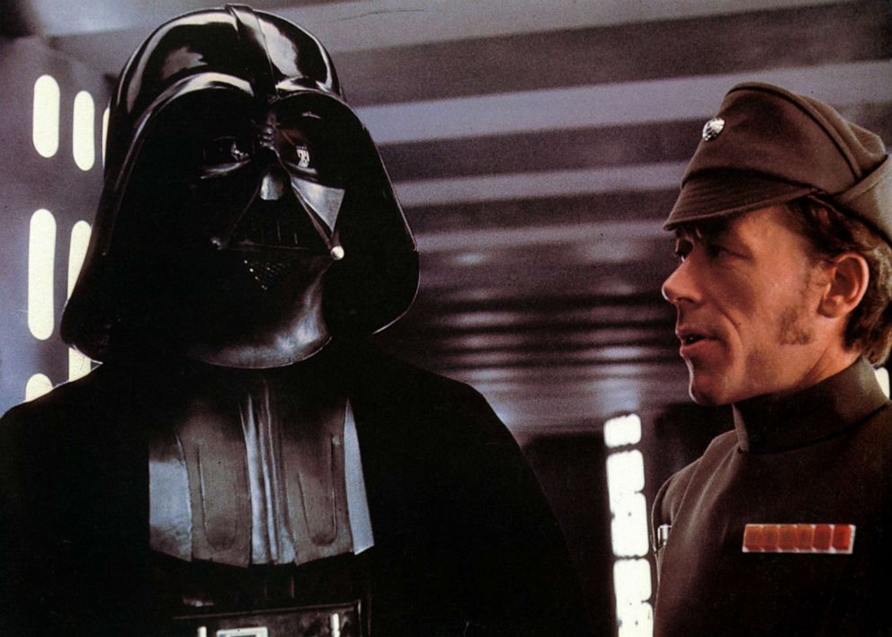 PHOTO: David Prowse as Darth Vader in a scene from the film "Star Wars", 1977.
