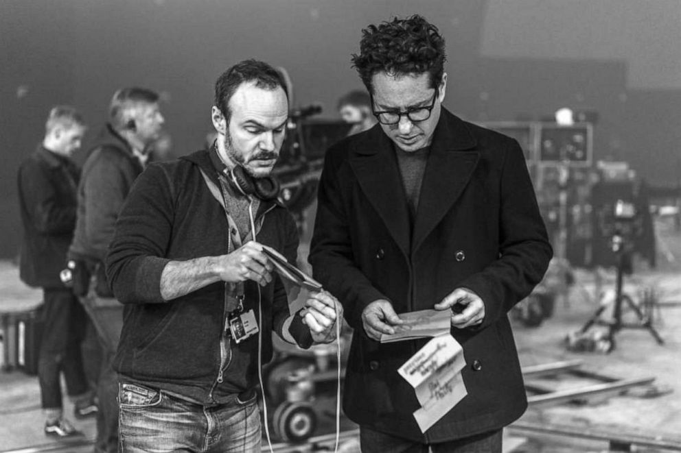 PHOTO: J.J. Abrams, right, appears on set of "Star Wars: The Rise of Skywalker."