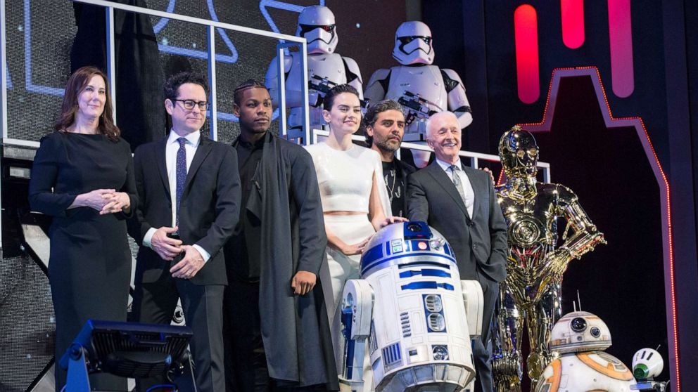 PHOTO: Cast and crew attend a special fan event for 'Star Wars: The Rise of Skywalker' at Roppongi Hills, Dec. 11, 2019, in Tokyo, Japan.