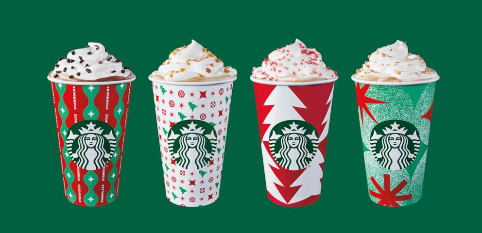 PHOTO: The holiday menu returns to Starbucks on Nov. 3 to celebrate the 25th anniversary of the red holiday cups.