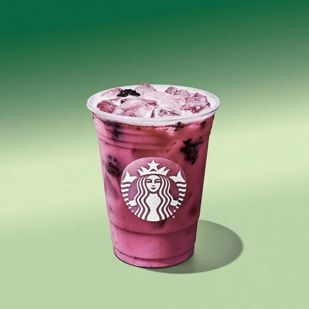 PHOTO: Midnight drink features flavors of sweet blackberries and sage with green coffee extract and blackberry inclusions mixed with coconutmilk and shaken with ice. 