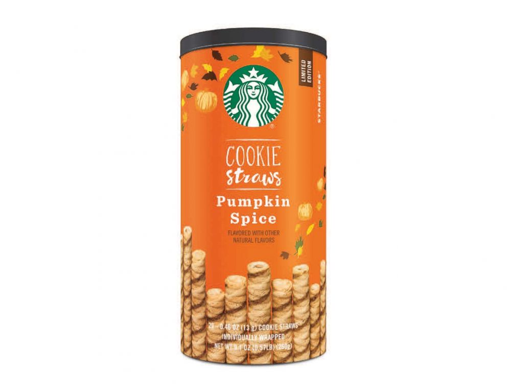 PHOTO: Pumpkin spice cookie straws from Starbucks.