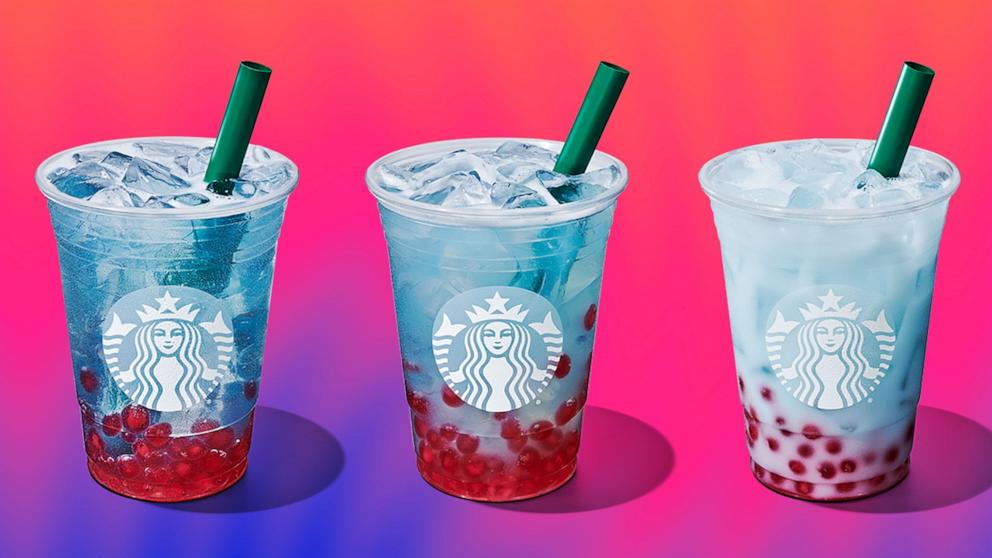 El nuevo menú de verano de Starbucks incluye refrescos de bayas de verano con perlas de frambuesa