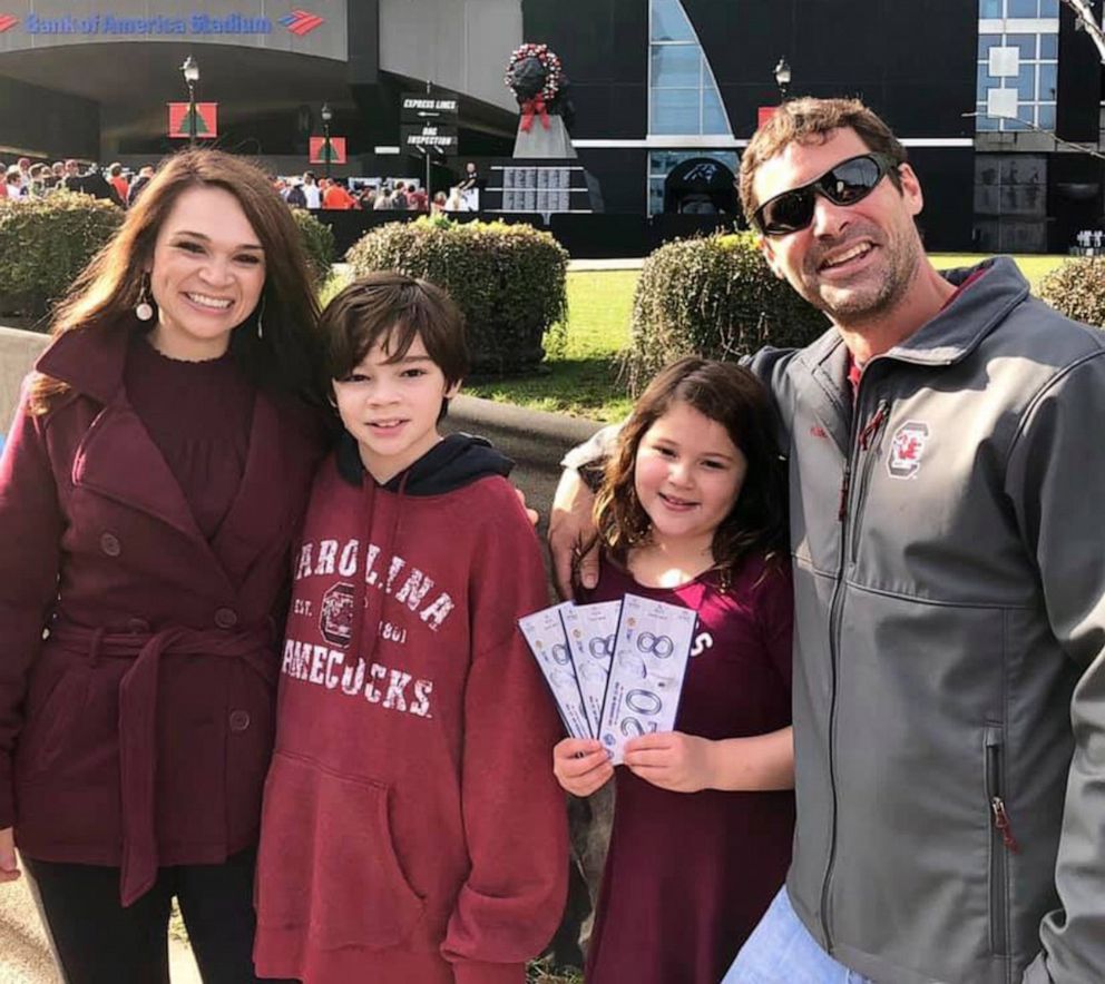 PHOTO: Starr Gardy of Charleston, S.C., poses in an undated photo with her husband Matt Gardy and their children, Trenton Hunter, 12, and Amelia, 7.