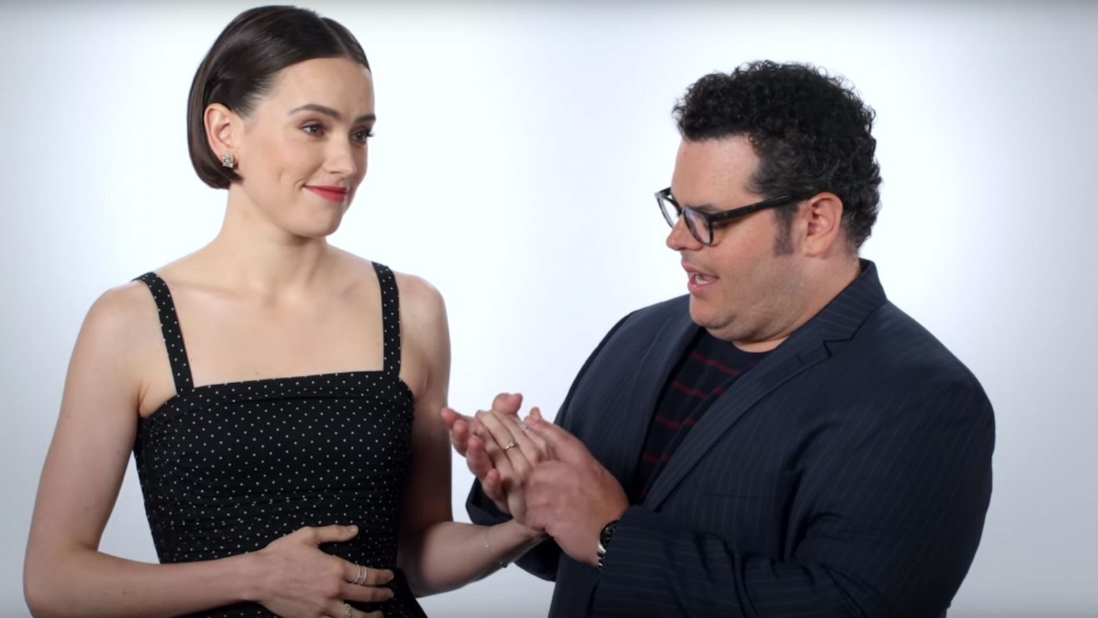 PHOTO: Celebrities asked Daisy Ridley a series of questions about "Star Wars: The Rise of Skywalker" to try and get answers about the upcoming final film.