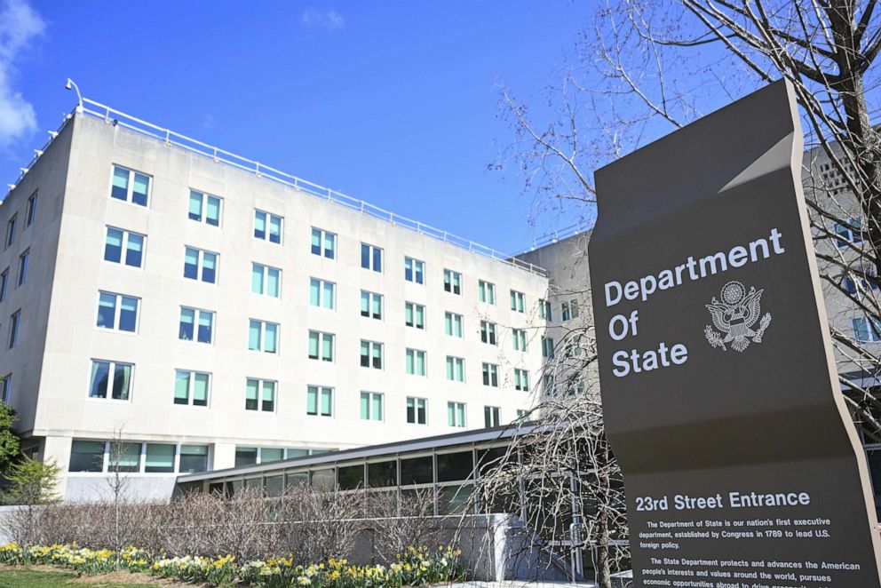 PHOTO: The United States Department of State building is seen, March 14, 2023, in Washington.