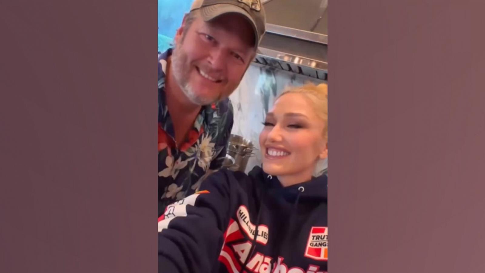 PHOTO: Gwen Stefani and Blake Shelton appear in this screengrab from a video Stefani shared on Instagram.