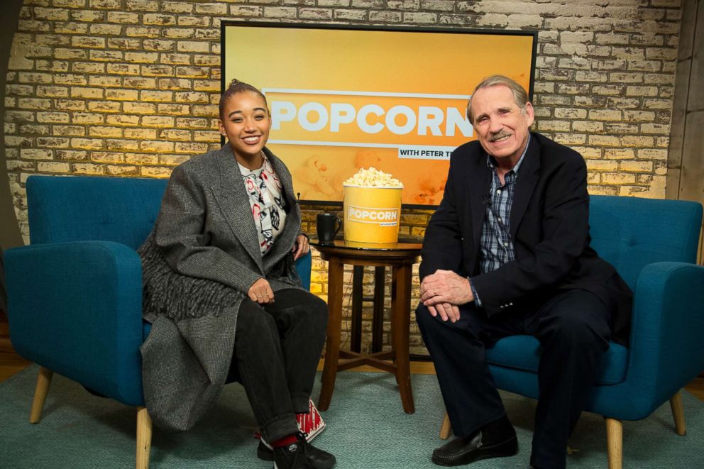 PHOTO: Amandla Stenberg appears on "Popcorn with Peter Travers" at ABC News studios, Nov. 30, 2018, in New York City.