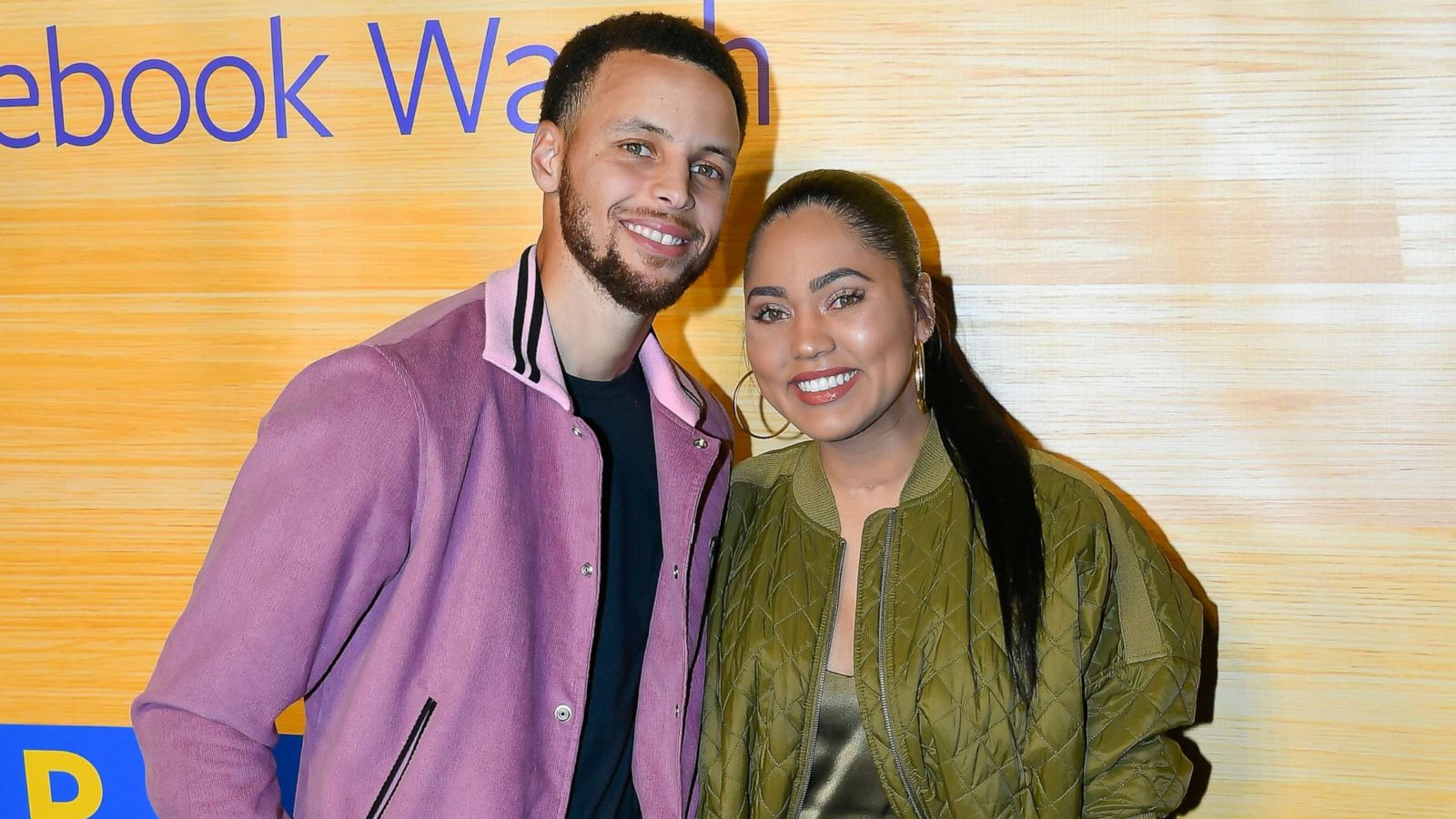 PHOTO: Stephen Curry of the Golden State Warriors and Ayesha Curry attend the "Stephen Vs The Game" Facebook Watch Preview on April 1, 2019, in Oakland, Calif.