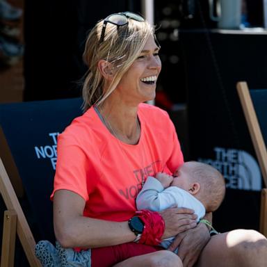 PHOTO: Stephanie Case is an ultra distance runner who recently won the Ultra-Trail Snowdonia 100K event while breastfeeding her baby daughter along the way.