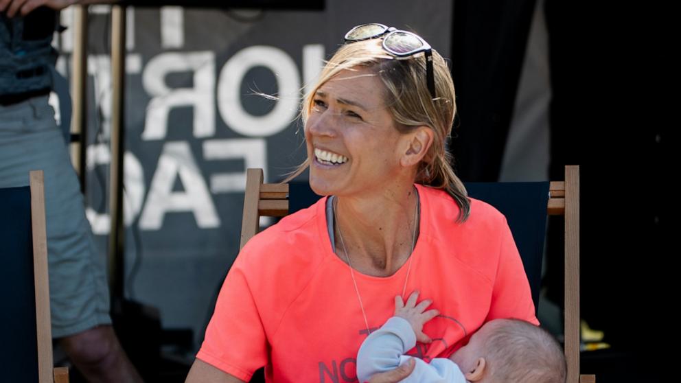 PHOTO: Stephanie Case is an ultra distance runner who recently won the Ultra-Trail Snowdonia 100K event while breastfeeding her baby daughter along the way.