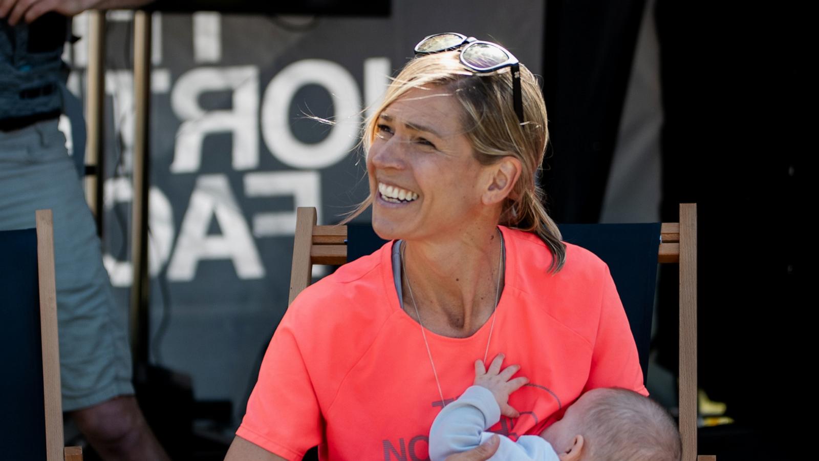 PHOTO: Stephanie Case is an ultra distance runner who recently won the Ultra-Trail Snowdonia 100K event while breastfeeding her baby daughter along the way.