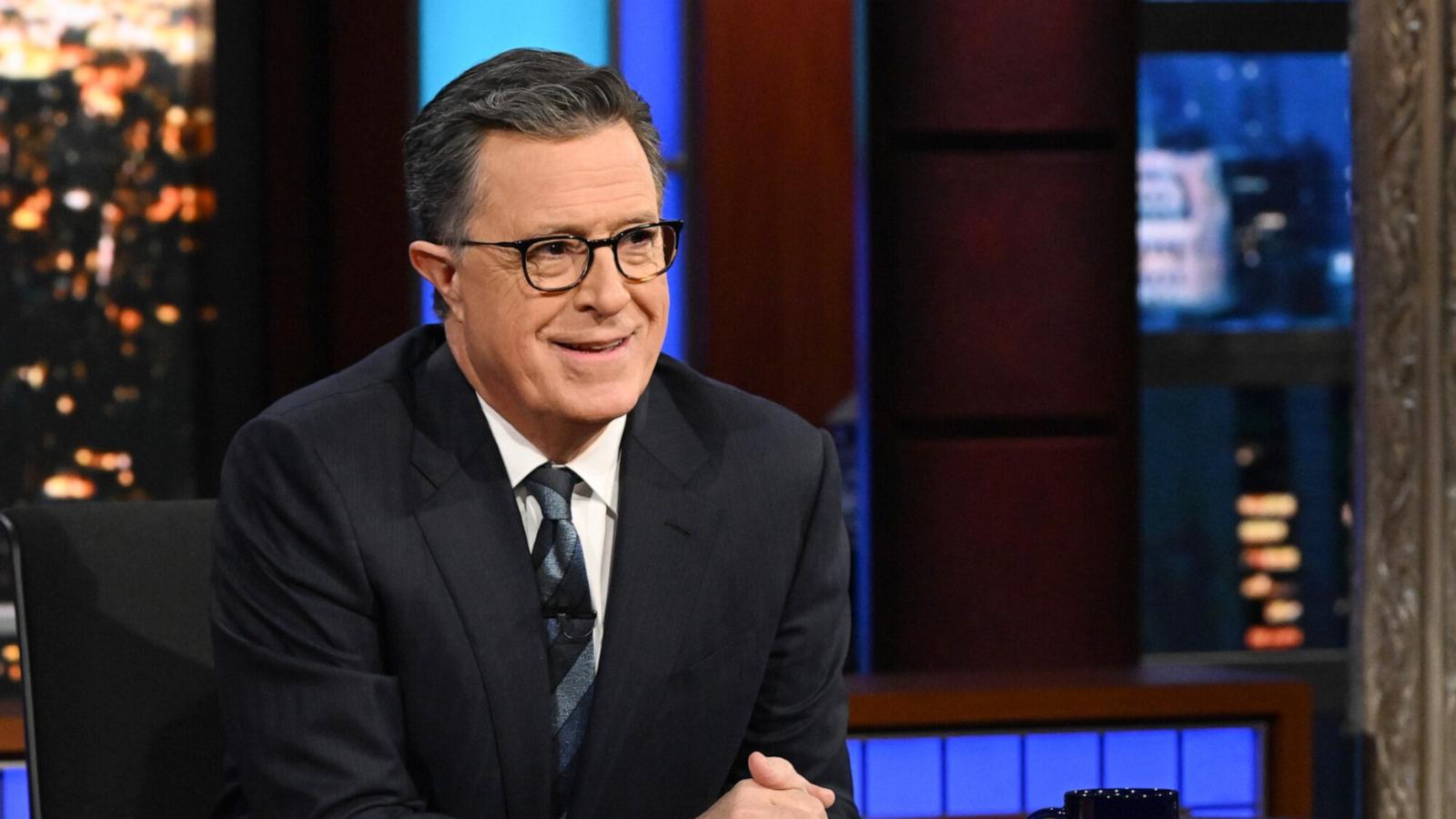 PHOTO: The Late Show with Stephen Colbert during, March 12, 2024 show.