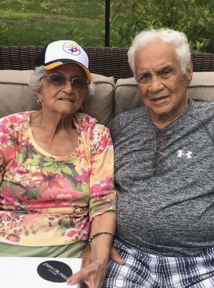 PHOTO: Steve and Marie Orlando, of Pennsylvania, celebrated their 70th wedding anniversary after they both beat COVID-19.