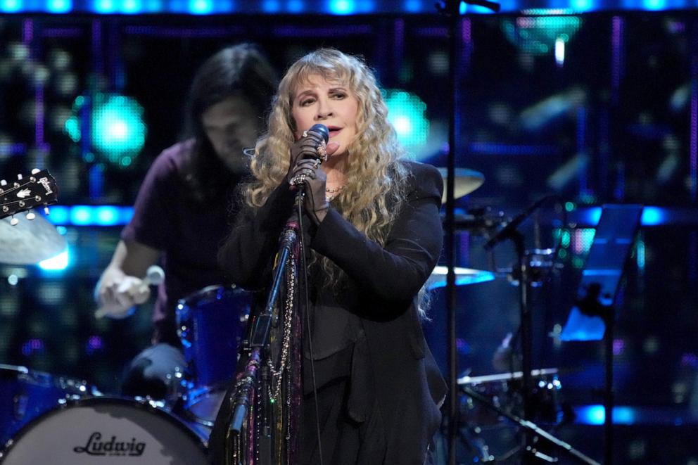 PHOTO: Stevie Nicks performs onstage at the 38th Annual Rock & Roll Hall Of Fame Induction Ceremony at Barclays Center on November 03, 2023 in New York City.
