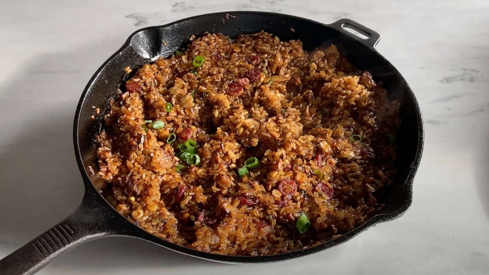 PHOTO: Sticky rice stuffing with Chinese sausage is a great Thanksgiving side dish.