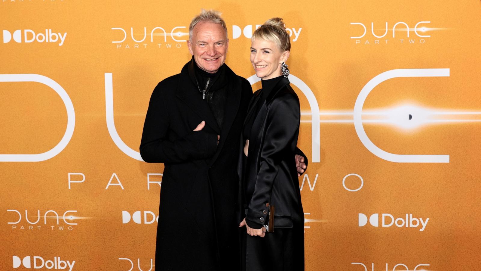 PHOTO: Sting and Mickey Sumner attend the "Dune: Part Two" premiere at Lincoln Center on February 25, 2024 in New York City.