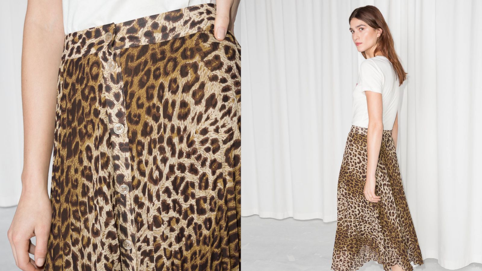 PHOTO: Style Hint: Designers went wild for leopard for fall. Get in on the trend with this flowing skirt that can be worn with tees and sandals now; turtlenecks and tall boots later.