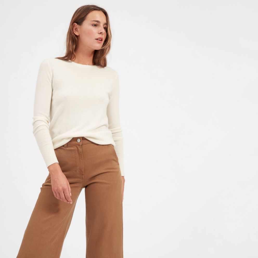 PHOTO: Style Hint: We love Everlane's crew neck because it's a slim yet soft sweater that stands up to frequent dry cleaning.