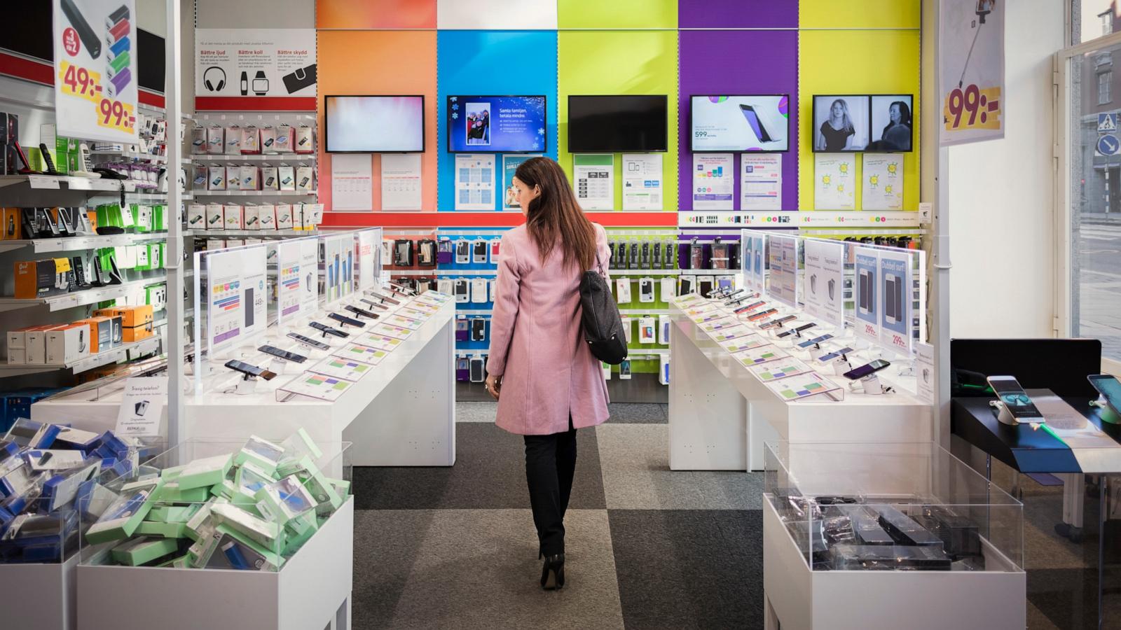 PHOTO: Woman walking in a store in an undated stock photo.