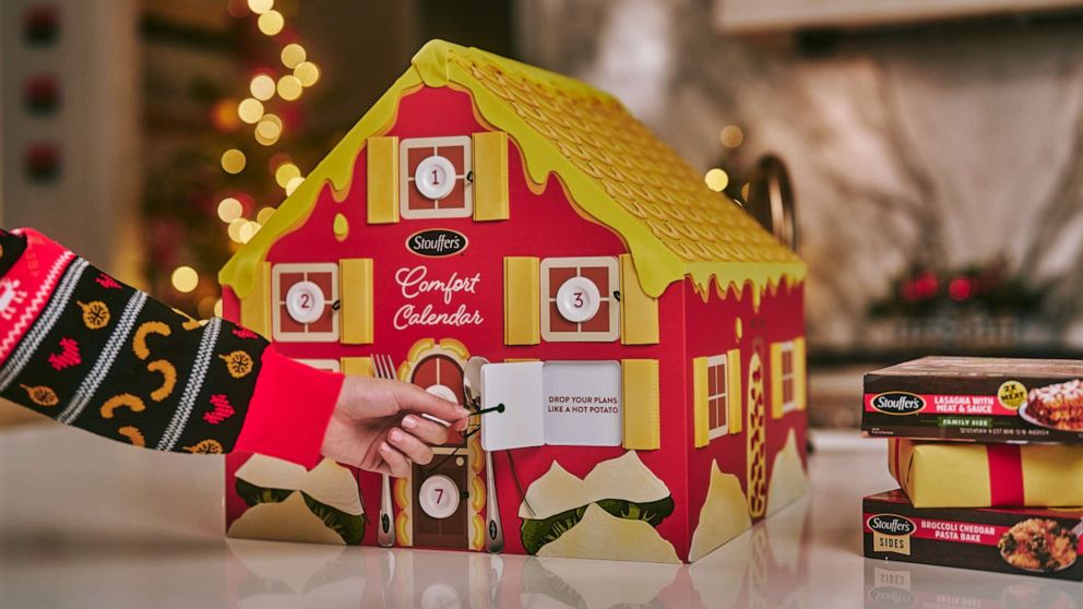 PHOTO: The Comfort Calendar from Stouffer's is a reusable ginger bread house box.