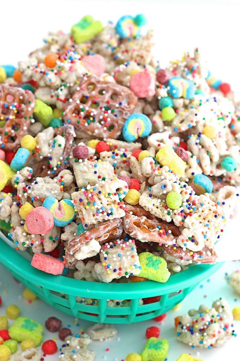 PHOTO: A basket of magic mix, candy-coated cereal.
