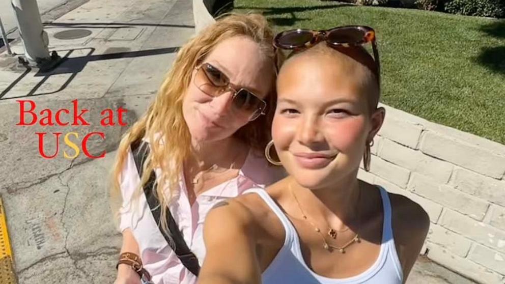 PHOTO: Isabella Strahan posted a photo of herself standing alongside her mother Jean Muggli on Instagram Story to mark her return to the University of Southern California.