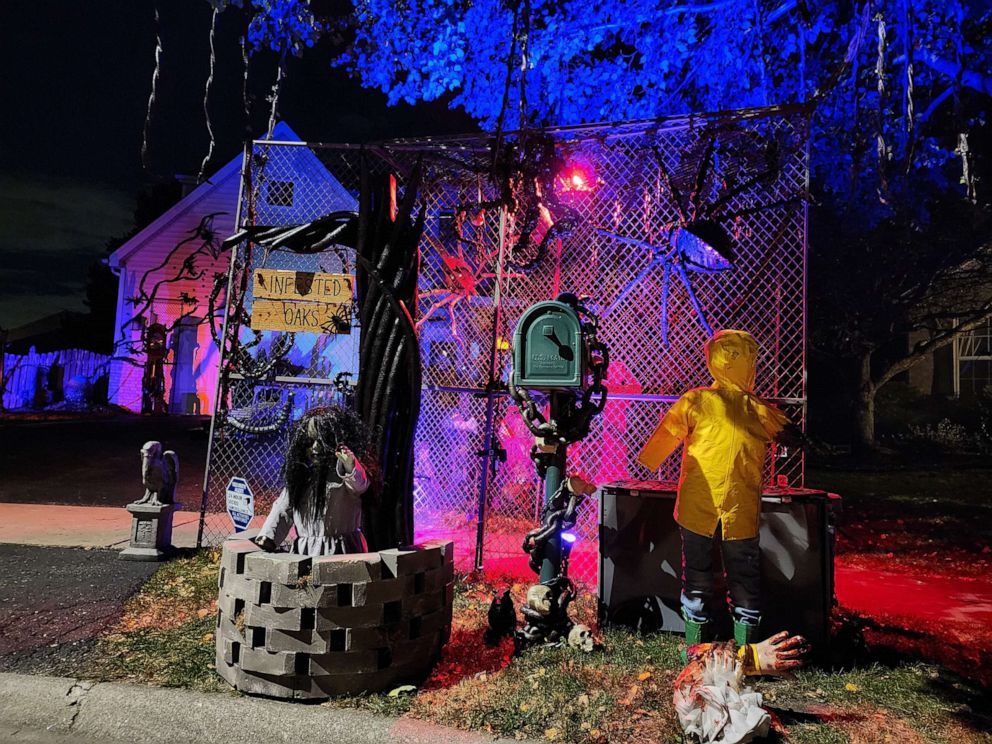 PHOTO: The Calls say they want families and children to be inspired and wowed by their Halloween decorations.