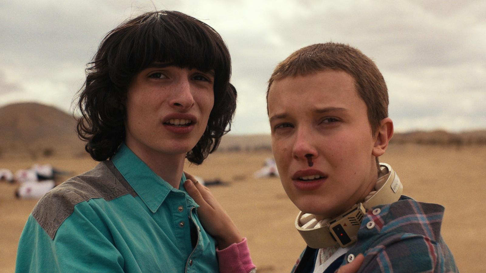 PHOTO: Finn Wolfhard as Mike Wheeler and Millie Bobby Brown as Eleven in "Stranger Things."