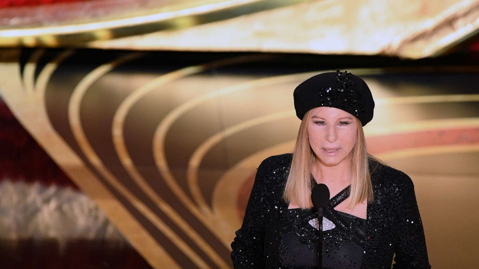 PHOTO: Singer Barbra Streisand presents an award during the 91st Annual Academy Awards at the Dolby Theatre in Hollywood, Calif., Feb. 24, 2019.