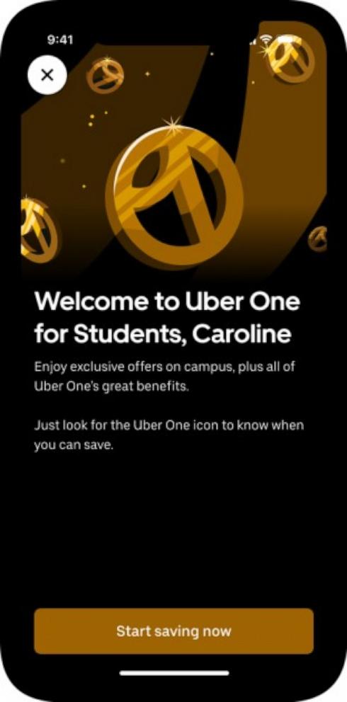 PHOTO: Uber One for students is just $4.99 per month or $48 per year.