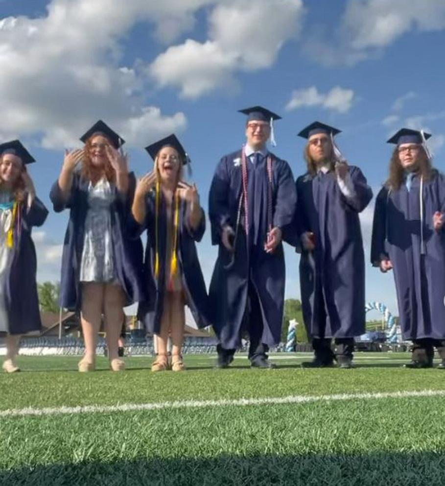 PHOTO: A viral video shared by Louisville High School shows how quickly students go from kindergarten to graduation.