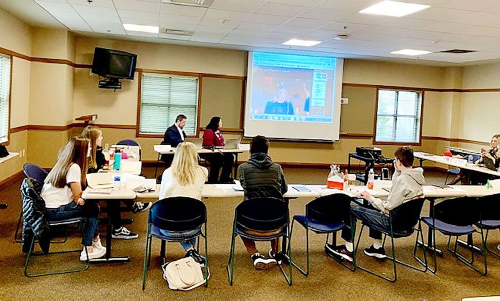 PHOTO: Students participate in a planning session.