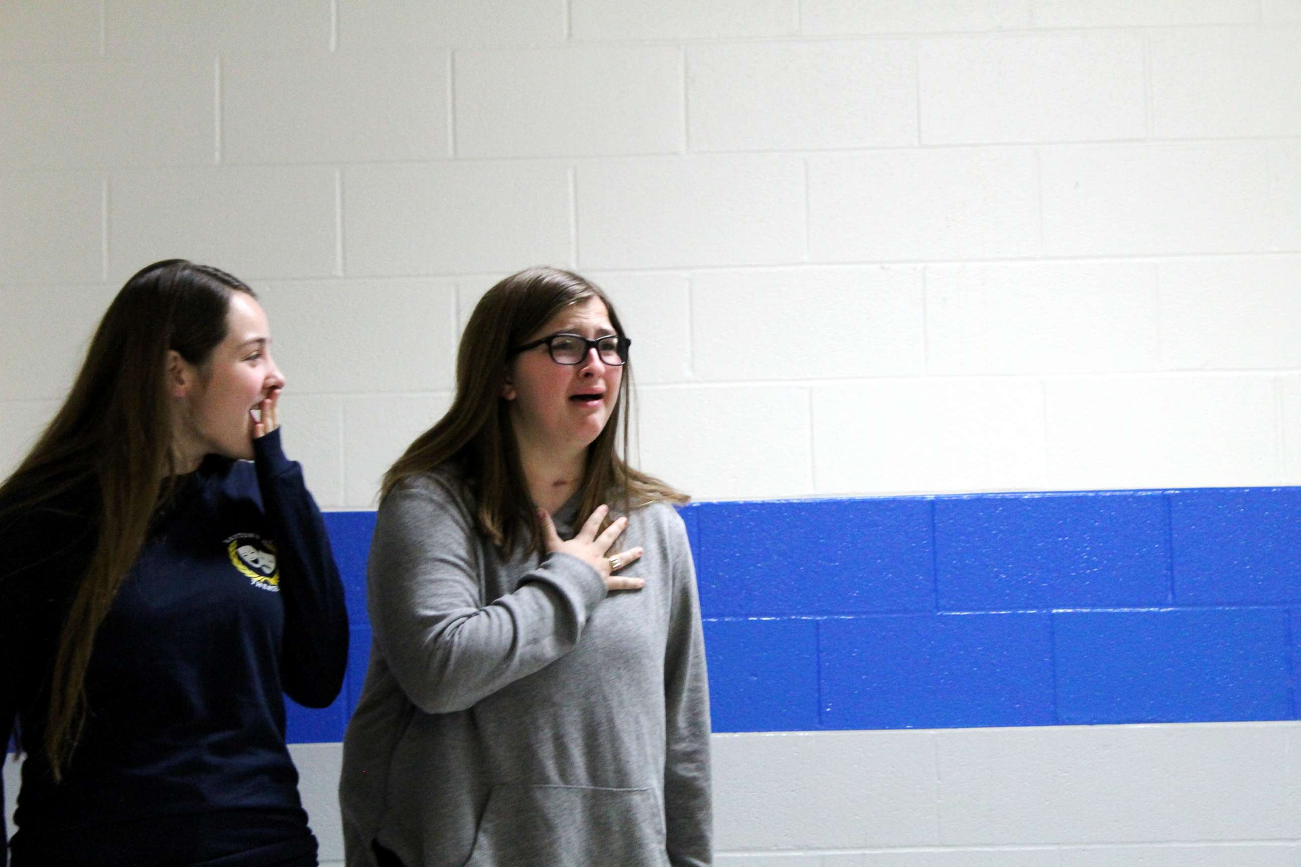 PHOTO: Emily Sadler, 15, was surprised by her classmates on Nov. 16 with news that she was cancer free.