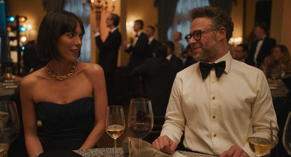 PHOTO: Rebecca Hall and Seth Rogen in "The Studio," premiering March 26, 2025 on Apple TV+.