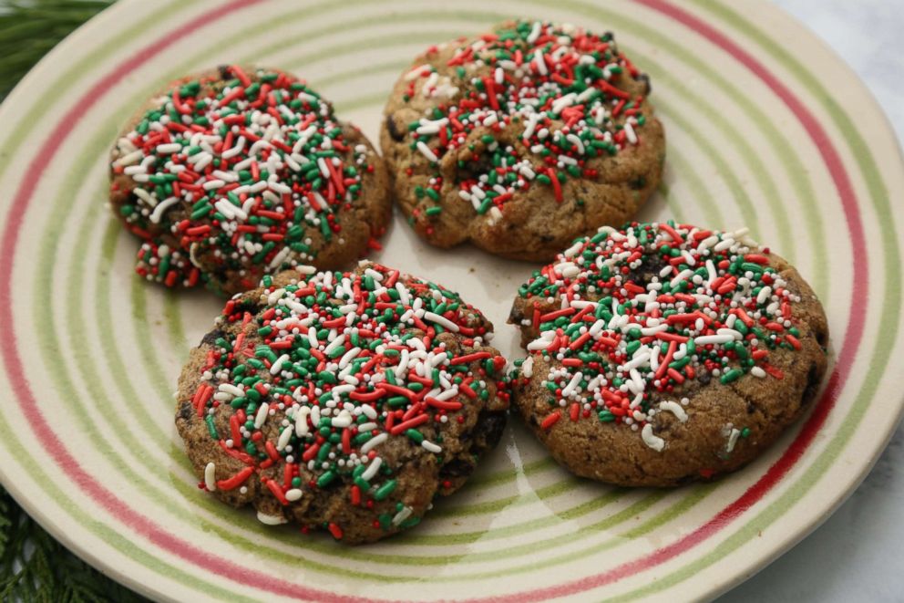PHOTO: Stuffed Cookies' Oreo Birthday Cake with Christmas sprinkles cookies are pictured here. 