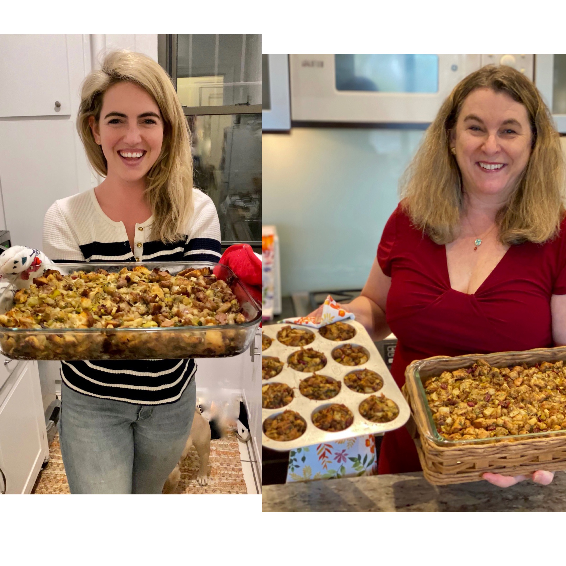 PHOTO: Kelly McCarthy and her mom Lori McCarthy both prepared a family stuffing recipe for Thanksgiving from across the country.