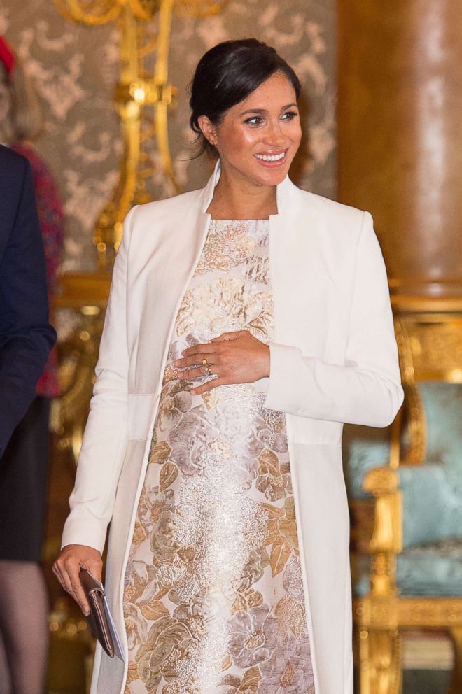 PHOTO: Meghan, Duchess of Sussex attends a reception to mark the fiftieth anniversary of the investiture of the Prince of Wales at Buckingham Palace, March 5, 2019, in London. 