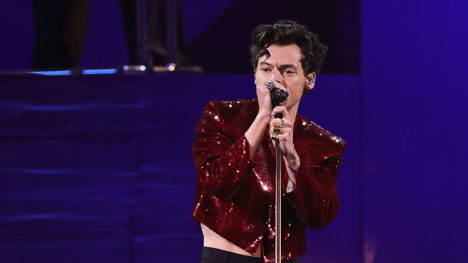 PHOTO: Harry Styles performs at The BRIT Awards 2023 at The O2 Arena on Feb. 11, 2023 in London.