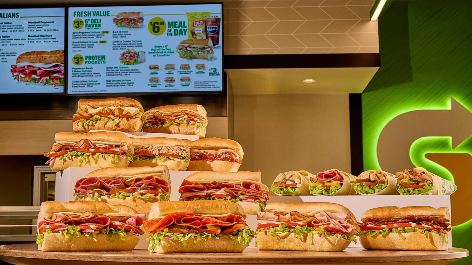 PHOTO: Subway's new Fresh Value Menu, available nationwide starting April 28, features 15 entrees under $5.