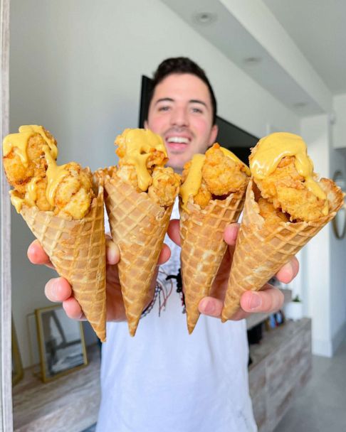 Chicken and Waffle Cones Recipe