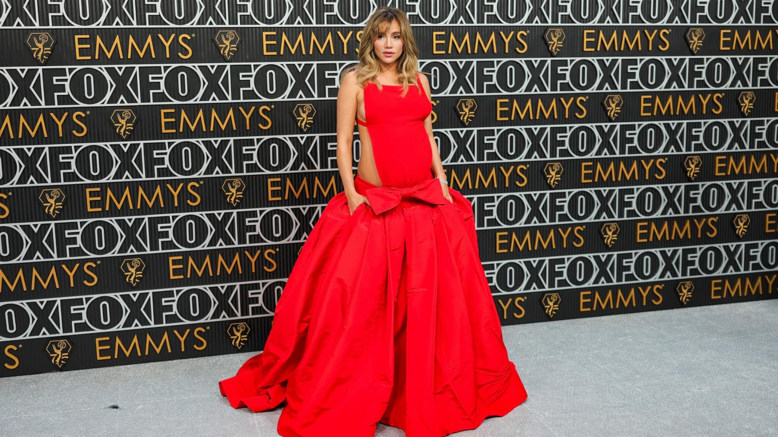 PHOTO: Suki Waterhouse attends the 75th Primetime Emmy Awards at Peacock Theater, Jan. 15, 2024, in Los Angeles.