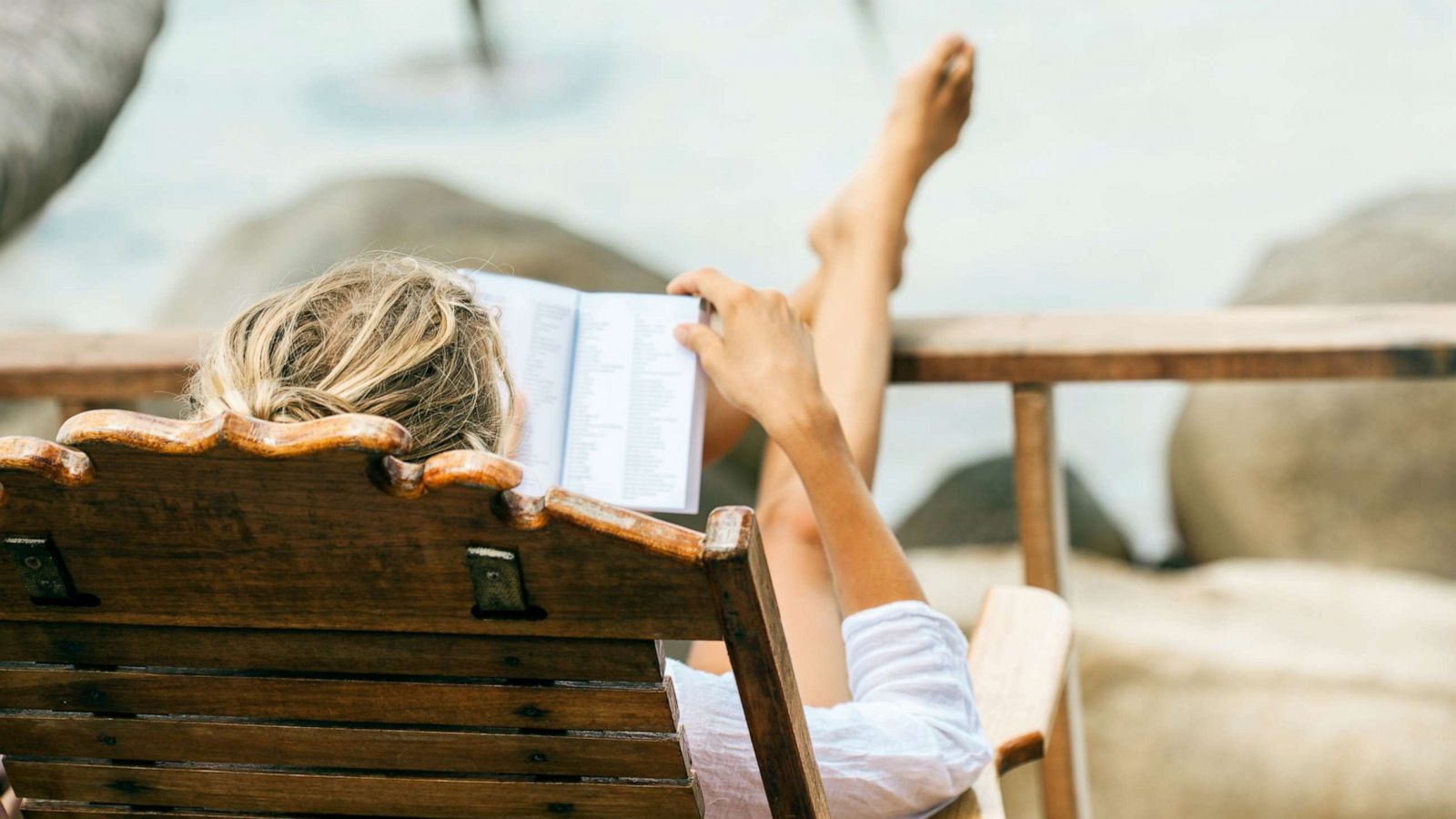 PHOTO: A woman reads in this stock photo.